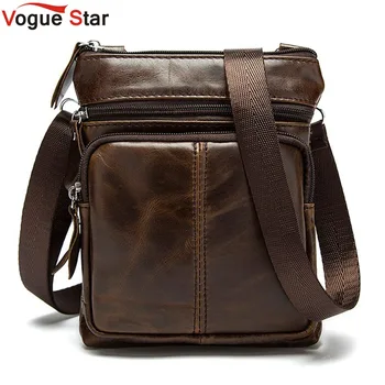 Звездата На Vogue ! Нова дойде Брандираната мъжки чанти от естествена кожа, с модерна мъжка чанта-месинджър, бизнес чанта BK7009