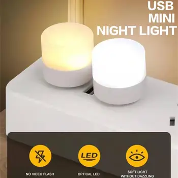 USB лека нощ Преносим Защита на Очите Щекер За Четене Лампа Мини Led Лампа Компютър, Зареждане през Цялата Малък Книжен Лампа