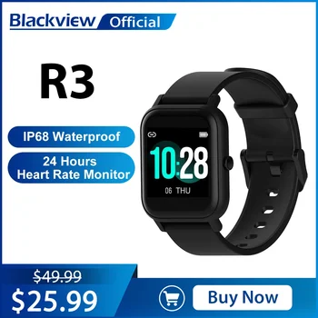 Blackview Нови Умен Часовник R3 Сърдечната Честота За Мъже И Жени, Спортни Часовници Монитор Сън Сверхдлинный Battrey за IOS и Android Телефон
