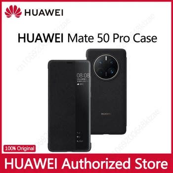 Оригинален калъф Huawei Капитан 50 Pro Smart Flap Skin Case Auto Sleep Wake Седалките са Изкуствена Кожа, Съвместими с Huawei Капитан 50 Mate50Pro