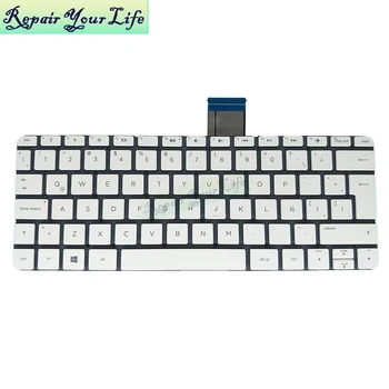 клавиатура за лаптоп HP stream 11-D 11-R 11-P 11-Y 11-D001TX 11-D001TU LA Латинска бяла PK131A61C24 без рамка