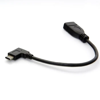 CY CYDZ 90 Градуса Правоъгълен USB-C USB 3.1 Type C за мъже и жени OTG Кабел за предаване на данни за Лаптоп, Таблет, Мобилен Телефон