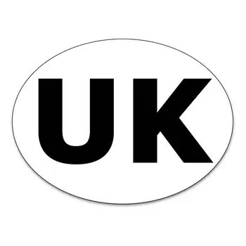 Самозалепващи Великобритания овални етикети светлоотразителни стикери винил здрав атмосферостойкий Великобритания регистрационен номер брой стикер табела за