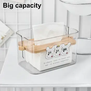 Здрава кутия за салфетки с повдигане на капак, Водоустойчива Кутия за салфетки от PET с гладка повърхност