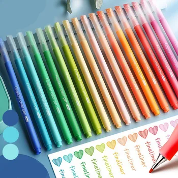 10 Цвята Красиви Гел Химикалки Набор от Роллербол Микрона Влакна Перо Сладки Пене Гел Химикалки за Училище Смешно Списание Дръжка Стационарни Принадлежности