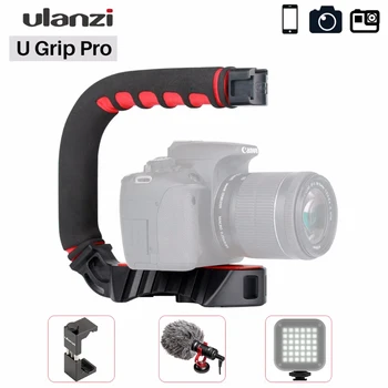 Ulanzi U-Grip Pro Камерата Стабилизатор на Видео Стенд Клетка Тройна Студен Сапата Ръчно Steadicam за iPhone 11 GoPro 7 6 5 Canon, Sony