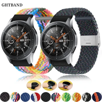 Каишка за Samsung Galaxy watch 5 4 4 Classic 5 pro 45 мм Huawei Watch gt 2 3 3 pro за Amazfit Bip GTS GTR 47 мм, Оплетена каишка