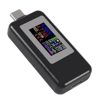 KWS-1902C Type-C Цветен Дисплей USB Тестер Текущото Напрежение на електромера Монитор