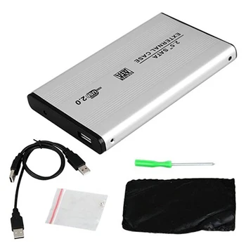 Преносим USB 2.0 SATA Корпус 2,5-инчов Мобилен Външен Твърд Диск HDD Корпус