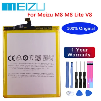 Meizu 100% Оригинал 3200 ма BA816 Батерия За Meizu M8 M8 Lite V8 Телефон Последно Производство с Високо Качество Батерия + Безплатни инструменти