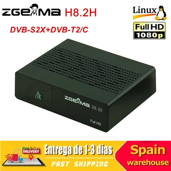 ZGEMMA H8.2H Сателитен Приемник Linux Enigma2 Рецептори DVB-S2X + DVB-T2/C H2.65 1080 P HD Smart Декодер за цифрова ТЕЛЕВИЗИЯ