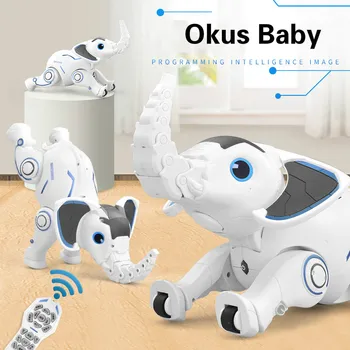 2020 г. най-Новият Висококачествен Радиоуправляеми домашен Любимец е Умен Робот Програмиране Умен Слон Робот Играчки, може да Пее, да танцува RC играчки за домашни любимци Подаръци