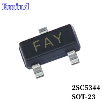100ШТ 2SC5344 SMD Транзистор Отпечатък SOT-23 Ситопечат FAY Тип NPN 30/800 ma Биполярни Усилвател Транзистор