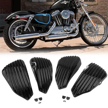 Мотоциклет Ляв И Десен Обтекател Капак на Отделението за батерията За Защита на Harley Sportster XL Iron 883 1200 48 72 2004-2020 Аксесоари За Мотоциклети