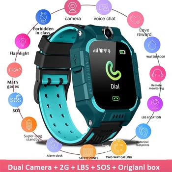 Нови гениални умни детски часовници за мобилен телефон позициониране на Q19 камера със сензорен екран часовници за мобилен телефон е 6-то поколение
