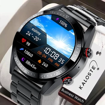 2023 Новите Смарт Часовници с Екран 454*454, които се показват Винаги време, Bluetooth-предизвикателство, Местната музика, Умни Часовници За Мъже, Слушалки Android TWS