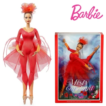 Играчки Барби Колекция Кукли DGW41 Известната Вдъхновяваща Танцьорка Балерина Misty Копланд Модел на Ставите Подвижната Момиче, Подарък За Рожден Ден