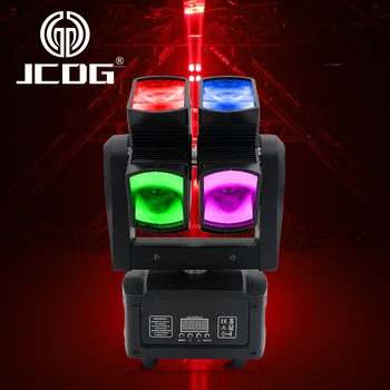 JCDG 8x10 W RGBW 4В1 Hot Wheel Главоболие, Движещи се Светлини DMX Управление на Сценичното Професионално Осветление за DJ в Нощен Клуб Коледна Лампа